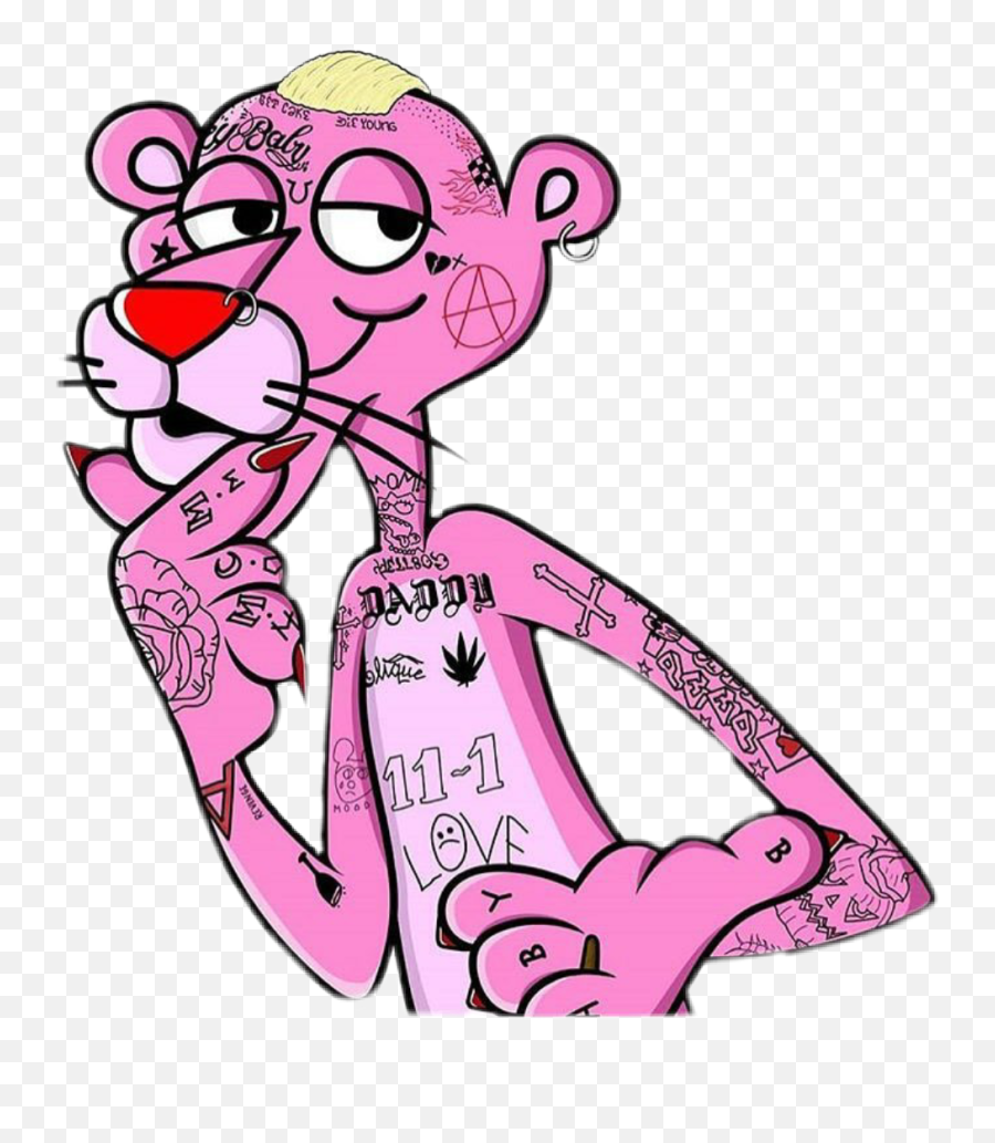 Lil Peep Pink Panther Clipart - Pink Panther Lil Peep Emoji,Lil Peep Png