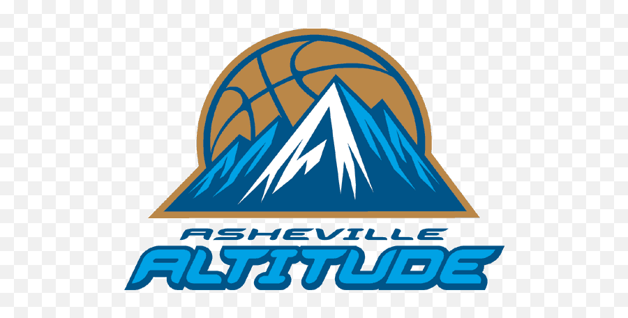 Asheville Altitude Primary Logo - Basketball Logo With Mountain Emoji,Mountain Logos