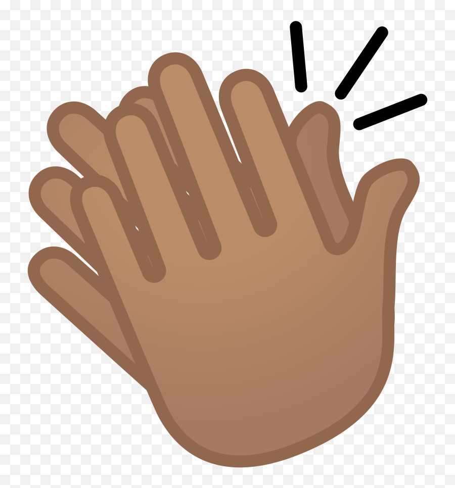 Transparent Background Hand Clap Emoji - Brown Clapping Hands Gif,Clap Emoji Png
