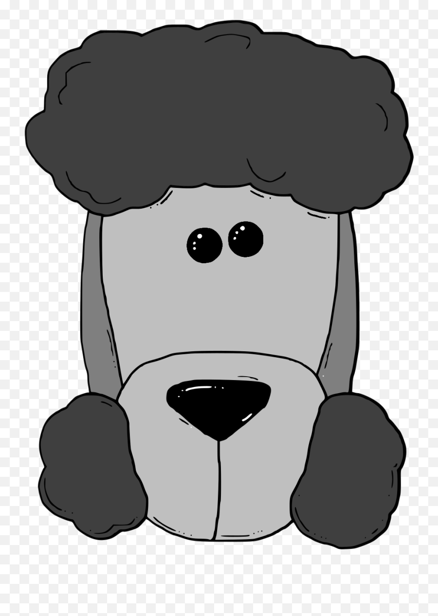Gray Dog Face Clip Art At Clker - Clip Art Emoji,Dog Face Clipart