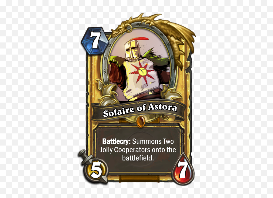 Ds Other Dark Souls Solaire Of - Hearthstone Troll Cards Emoji,Dark Souls You Died Transparent