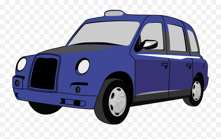 Classic Blue Car Clipart Free Download Transparent Png - Blue Taxi Clip Art Emoji,Vintage Car Clipart