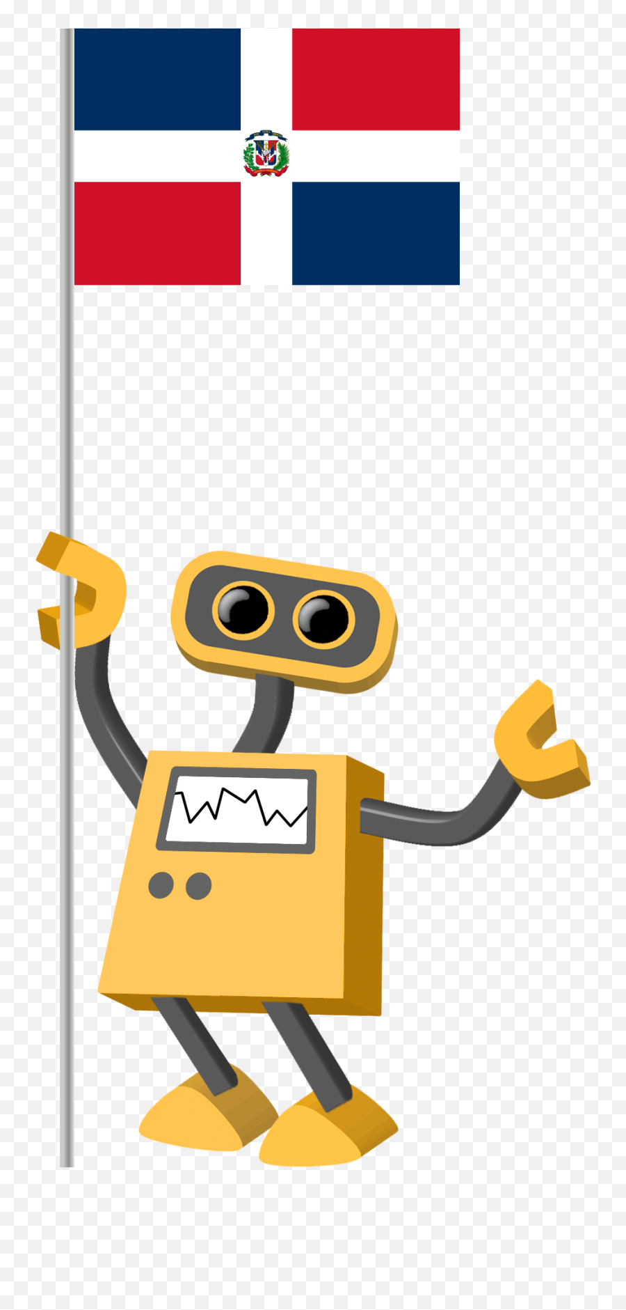 Flag Bot Dominican - Croatia Robot Emoji,Dominican Flag Png