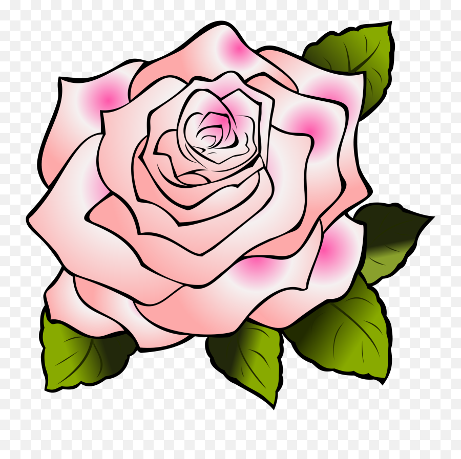 Pink Rose Clip Art - Transparent Background White Rose Cartoon Emoji,Pink Rose Clipart