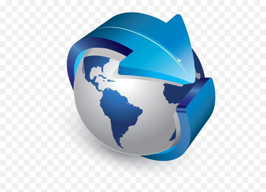 Design Free Logo 3d Globe Arrow Logo Templates - Globe With Arrow Around Png Emoji,Arrow Logo
