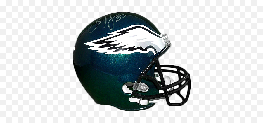 Brian Dawkins Signed Eagles Full - Revolution Helmets Emoji,Eagles Helmet Logo