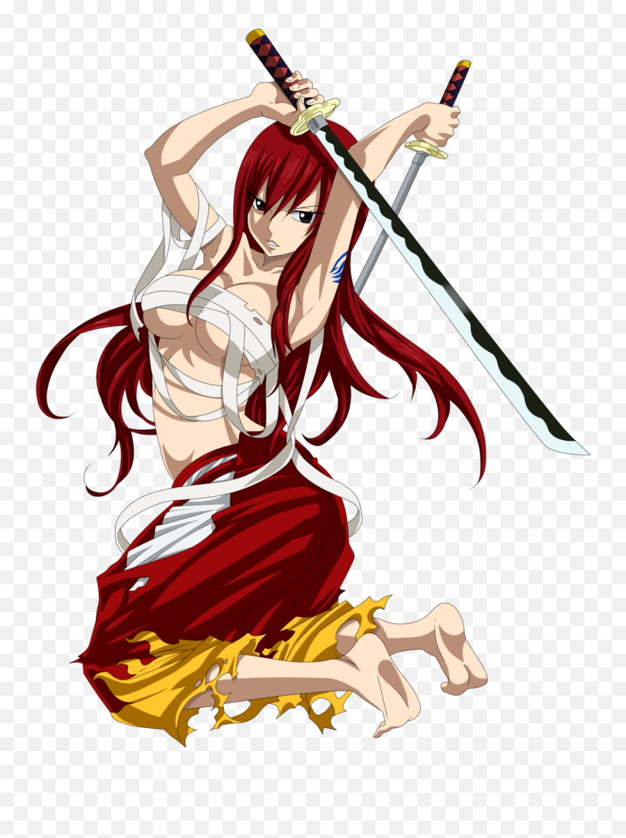 Download Hd Fairy Tail Png Image - Fairy Tail Sticker Erza Emoji,Fairy Tail Transparent