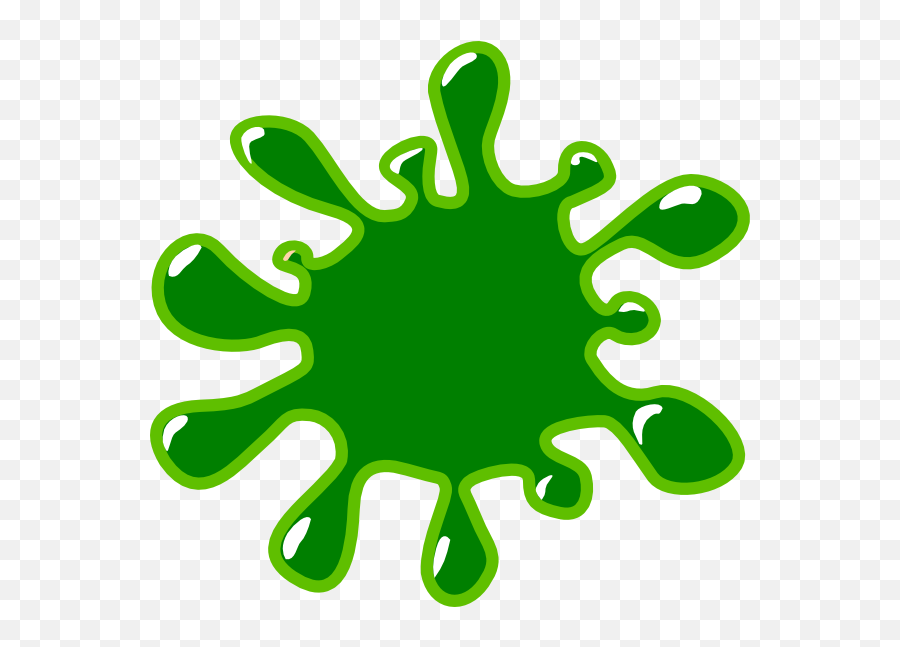 Green Paint Splatter Clip Art N37 Free - Green Clipart Emoji,Paint Clipart