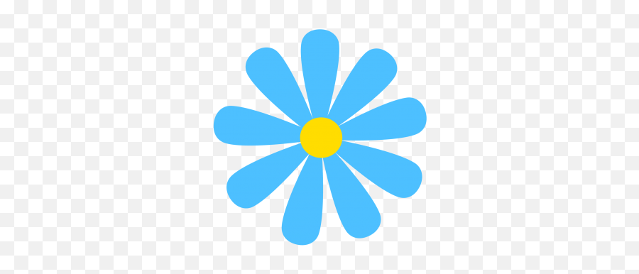 Blue Flower Cuttable Svg And Printable Png File Emoji,Blue Flower Png