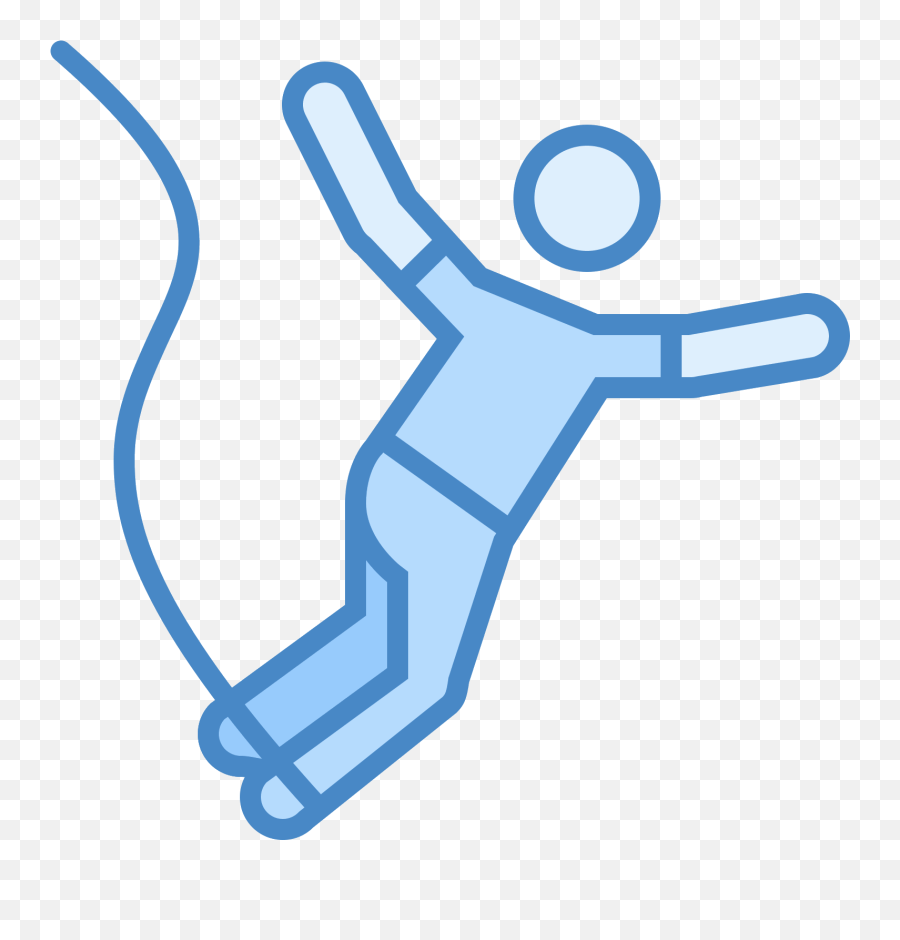 Download The Bungee Jumping Icon Is A Icon With A Person Emoji,Person Falling Png
