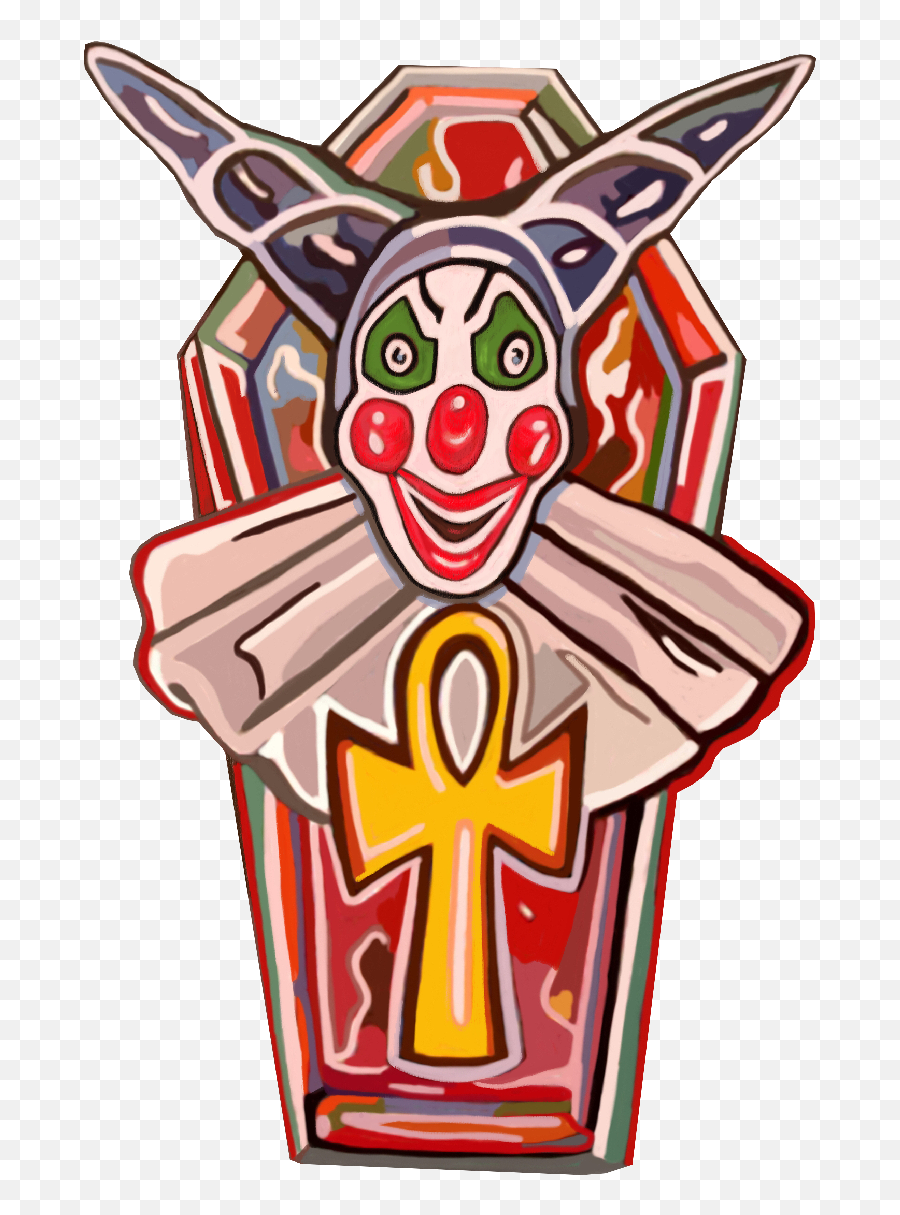 Clown Coffins Is A Dark Art Horror Emoji,Stay Clipart