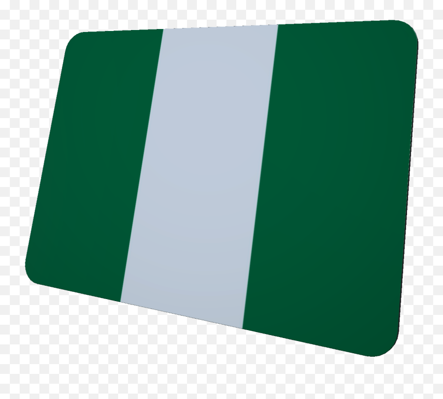 Nigeria Flag Mouse Mat Bellaprintdesigns Emoji,Nigerian Flag Png