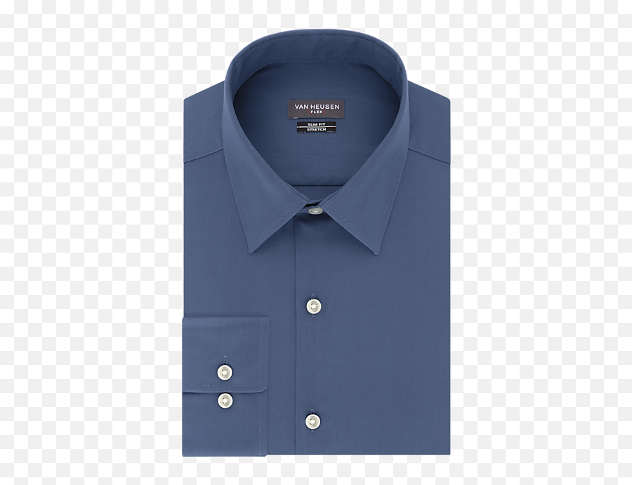 Van Heusen Flex Collar Dusty Blue Slim Fit Dress Shirt Emoji,Transparent Shirts For Mens