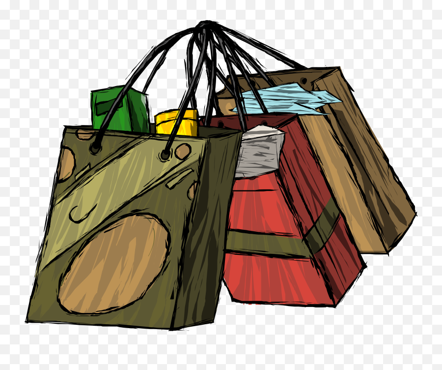 Shopping Bag Clipart Transparent The Art Of Mike Mignola - Cartoon Shopping Bags Png Emoji,Shopping Bag Clipart