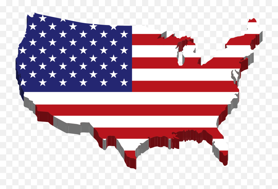 Us Flag American Flag Banner Clipart - American Flag Over America Emoji,Us Flag Clipart