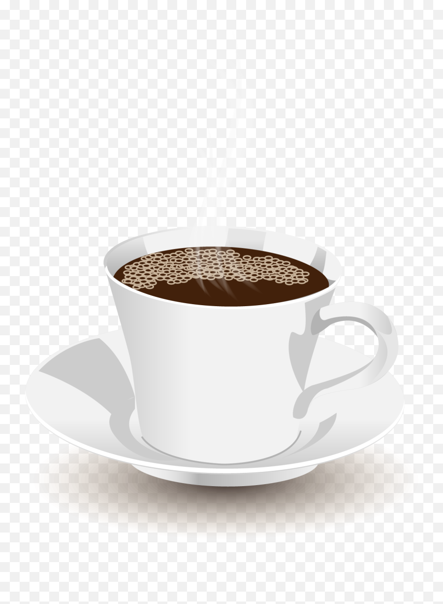 White Coffee Coffee Cup Coffee Milk Saucer - Vector Hand White Coffee Transparent Background Emoji,Coffee Transparent Background