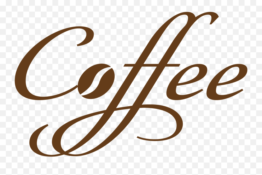 Coffee Text Design Png Vector And Clipart - Clip Art Coffee Word Emoji,Coffee Png