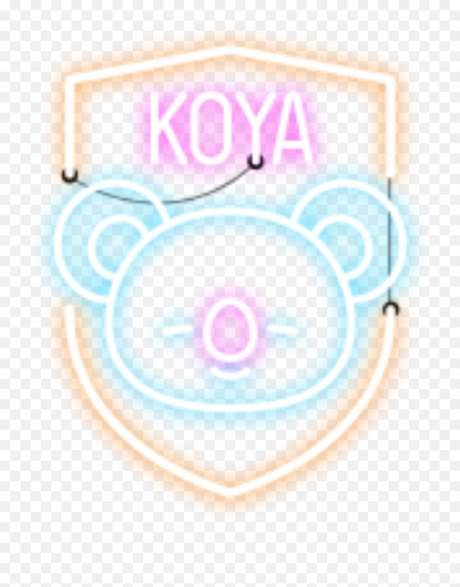 Koya Rm Bt21 Neon Logo Kpop Sticker - 223 Infantry Mafia 3 Emoji,Bt21 Logo