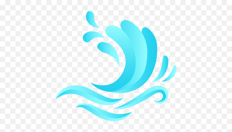 Wave Ocean Flat - Transparent Png U0026 Svg Vector File Emoji,Transparent Ocean
