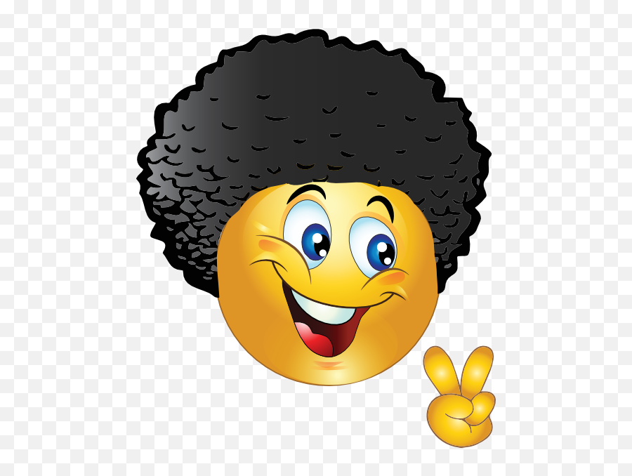 Big Hair Style Boy Smiley Emoticon Clipart Royalty Emoji,Curly Hair Clipart