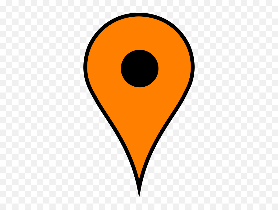 Download Hd Google Maps Pin Png - Google Map Pin Orange Icon For Marker Google Maps Emoji,Pin Png