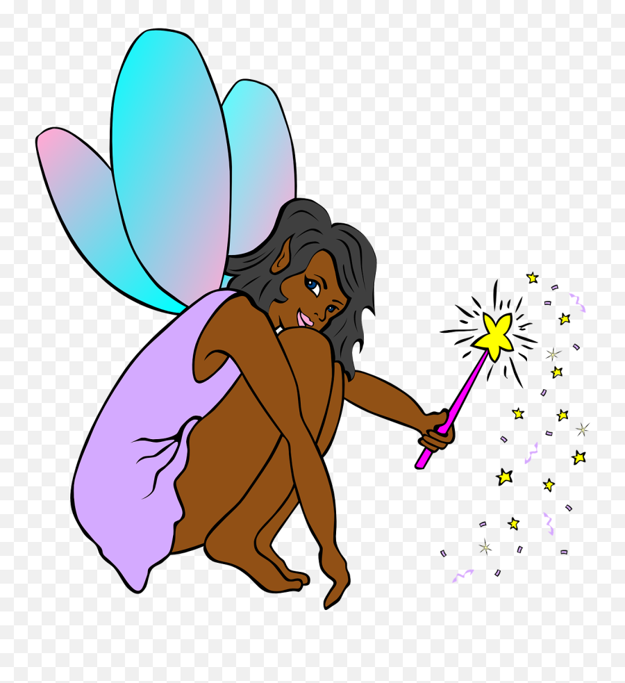 Fairywandwingsfemalegirl - Free Image From Needpixcom Emoji,Fairy Wand Clipart