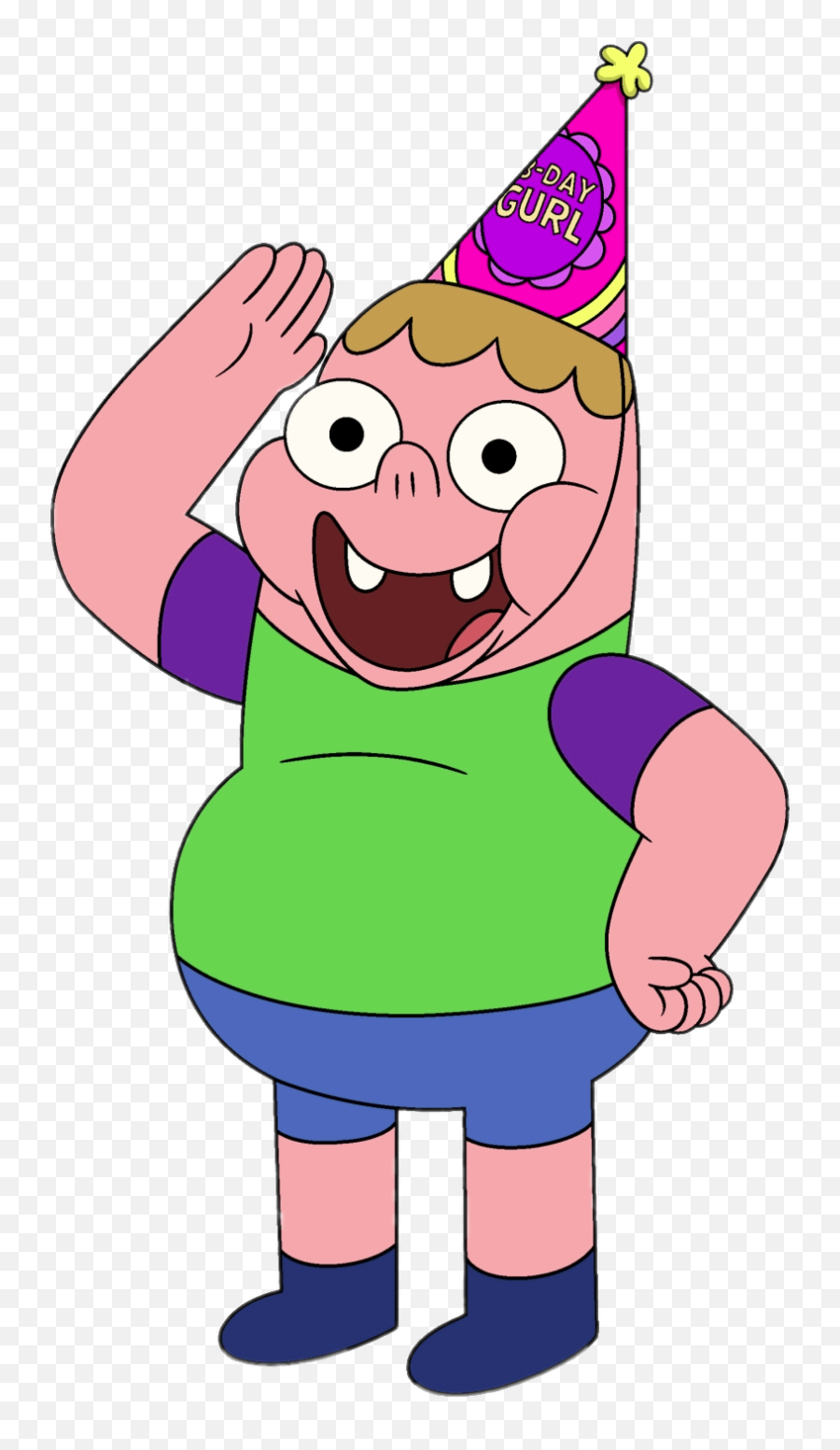 Check Out This Transparent Clarence - Clarence Cartoon Character Emoji,Party Hat Png