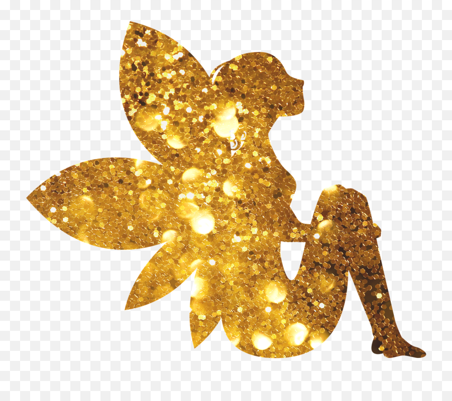 Fairy Sparkling Glitter - Gold Fairy Png Emoji,Gold Glitter Png