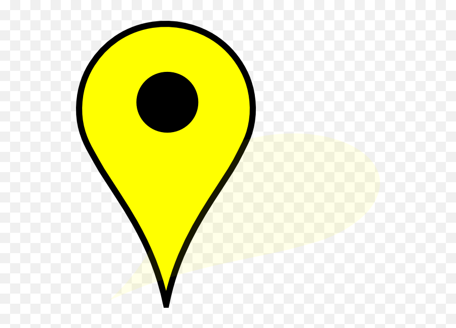 Google Art Clipart - Yellow Map Pin Transparent Emoji,Google Clipart