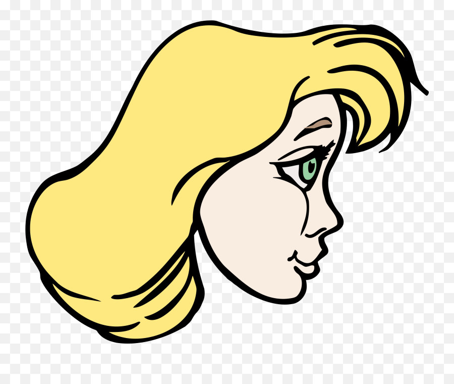 Profile Face Clip Art Png Image - Woman Face Clipart Profile Emoji,Women Clipart