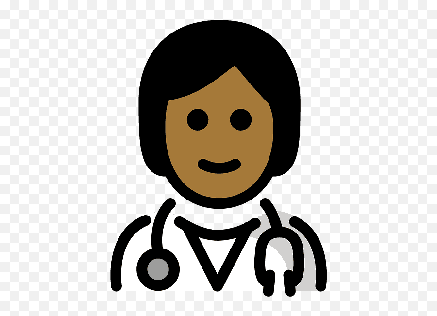 Health Worker Emoji Clipart - Happy,Healthcare Clipart