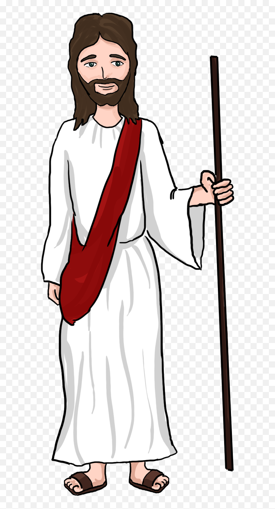 Best Jesus Clipart - Jesus Cartoon Png Emoji,Free Christian Clipart