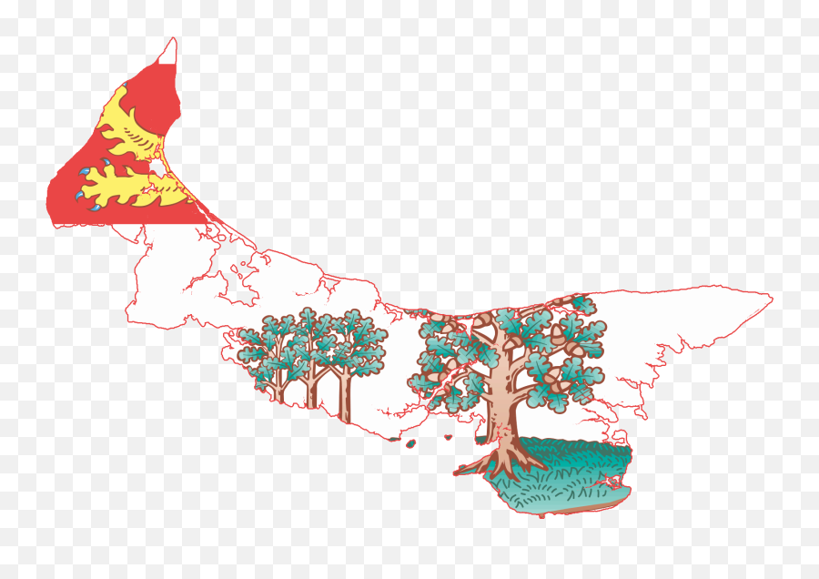 Flag Map Of Prince Edward Island - Prince Edward Island Flag Emoji,Island Png
