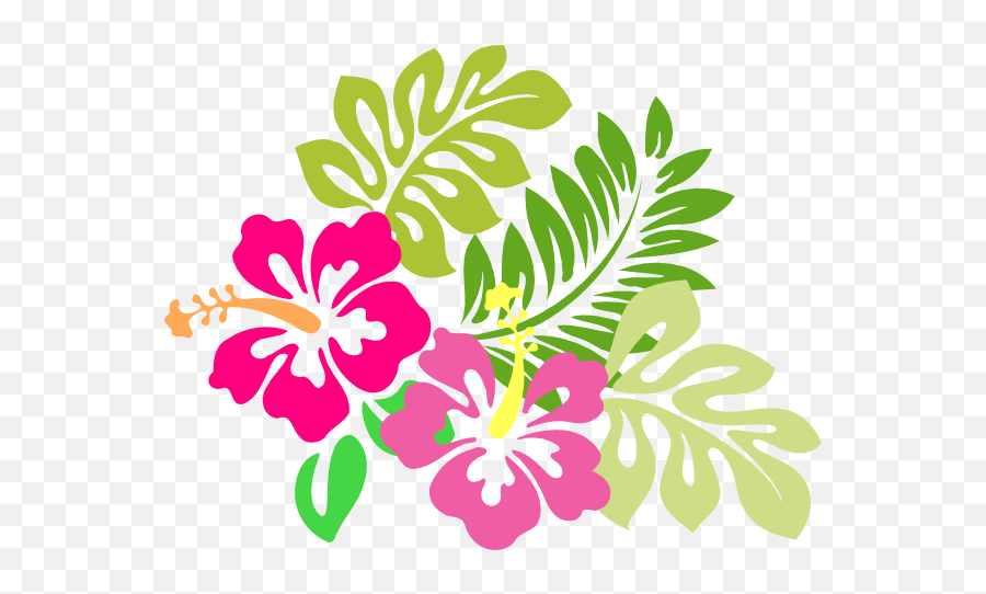 Free Clip Art April Showers Clipart 2 - Wikiclipart Transparent Hawaiian Flower Pattern Emoji,April Clipart