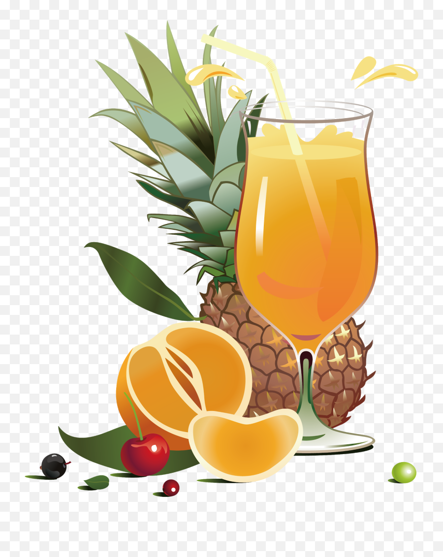 Juice Pineapple Fruit Salad - Pineapple Clip Art U0026 Pineapple Pineapple And Orange Juice Clipart Emoji,Pineapple Png