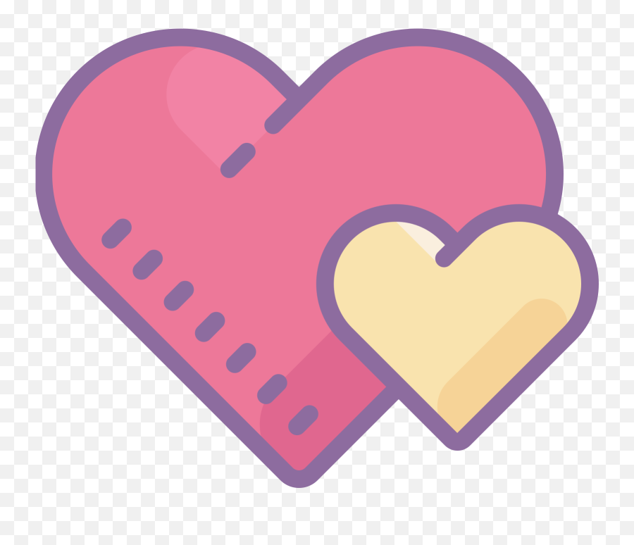 Download Hd Two Hearts Icon - Heart Transparent Png Image Emoji,Two Hearts Png