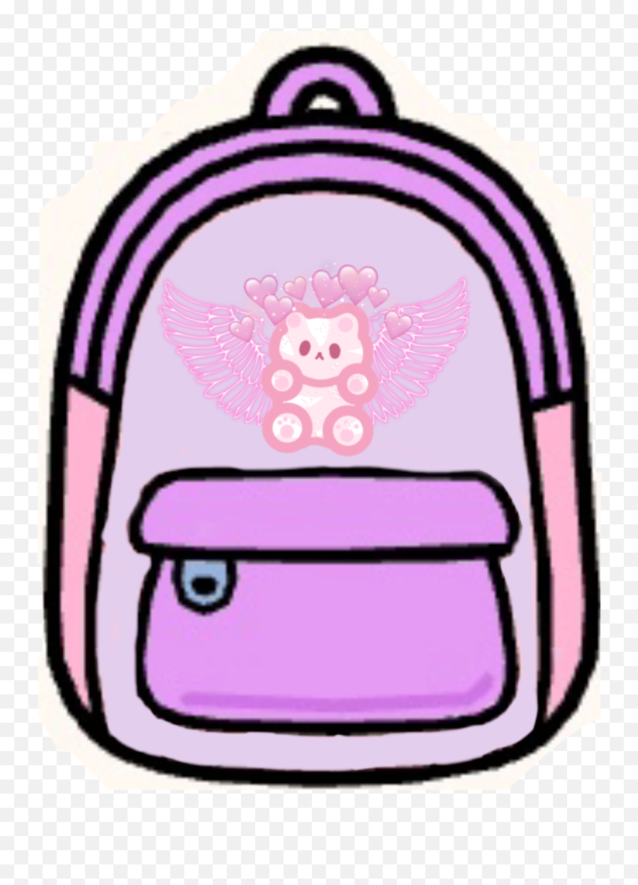 Discover Trending Aestheticpink Stickers Picsart Emoji,Pack Backpack Clipart