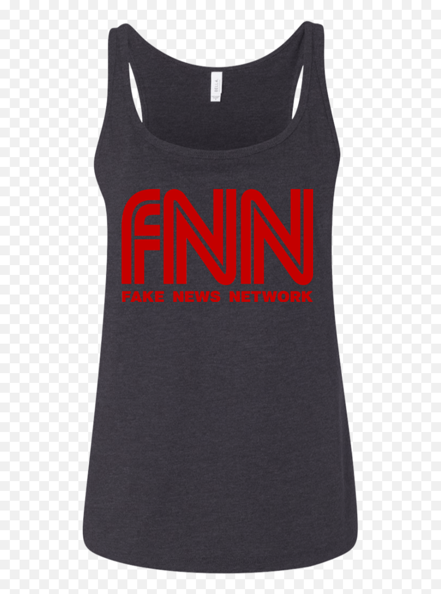 Fnn Fake News Network Logo Funny Menwomen Tank - Ladies Emoji,Fake News Logo