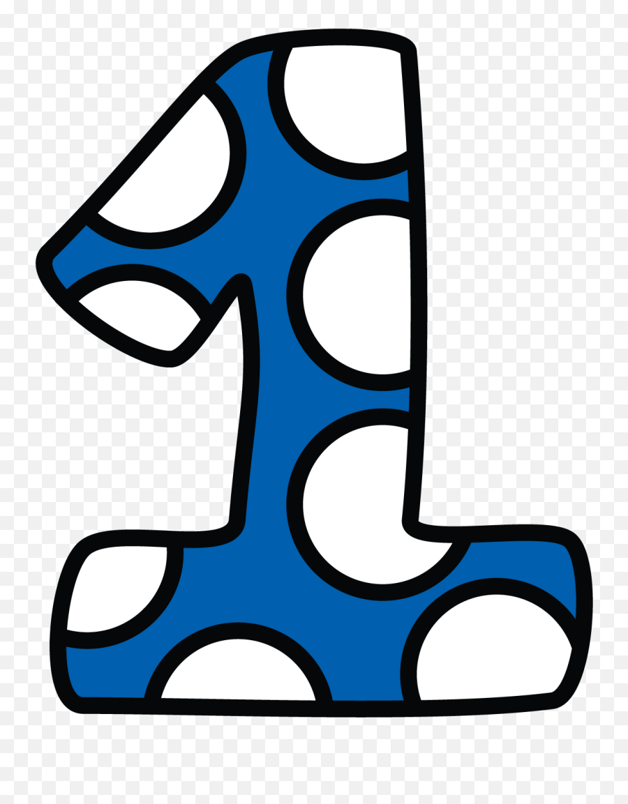 Playdough Mats Number 1 Clipart - Cute Transparent Number 1 Png Emoji,1 Clipart