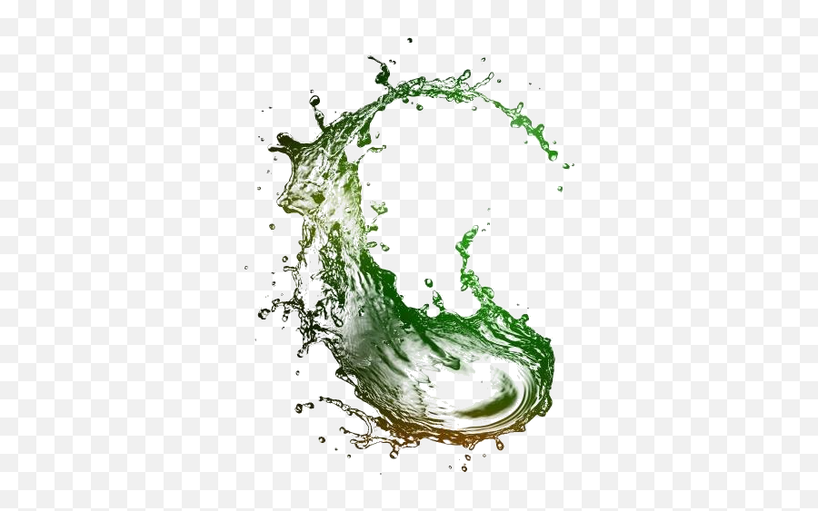 Water Droplets Png Silhouette - Water Splashing Background Green Emoji,Water Transparent Background