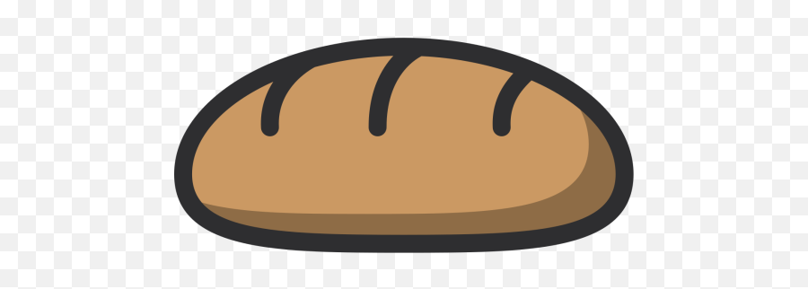 Bread Icon Of Colored Outline Style - Loaf Bread Cartoon Png Emoji,Loaf Of Bread Png