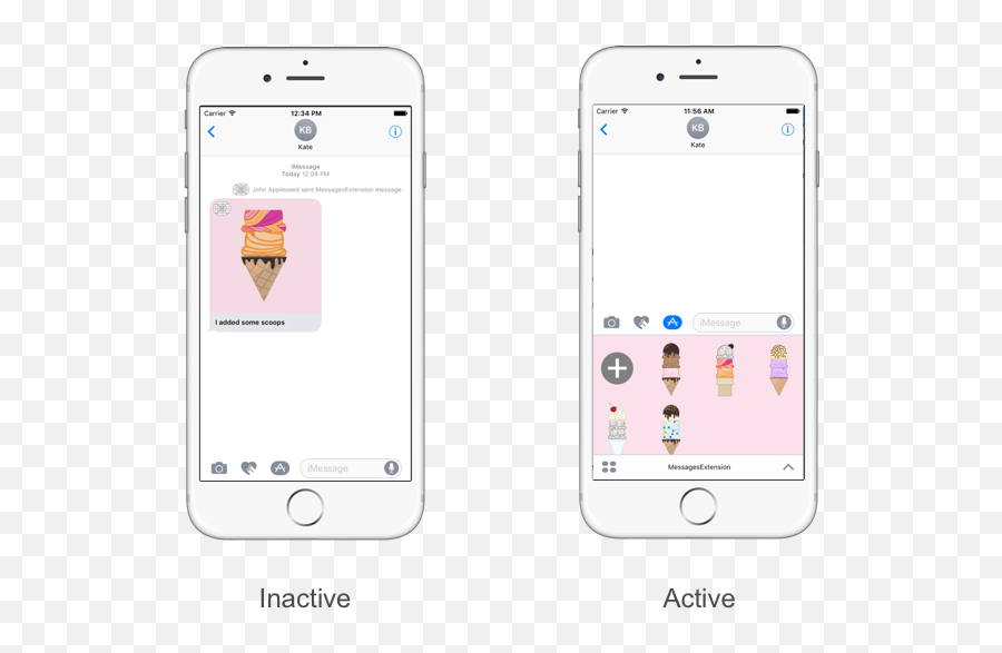 Advanced Message App Extensions In Xamarinios - Xamarin Xamarin Message App Emoji,Iphone Text Bubble Png