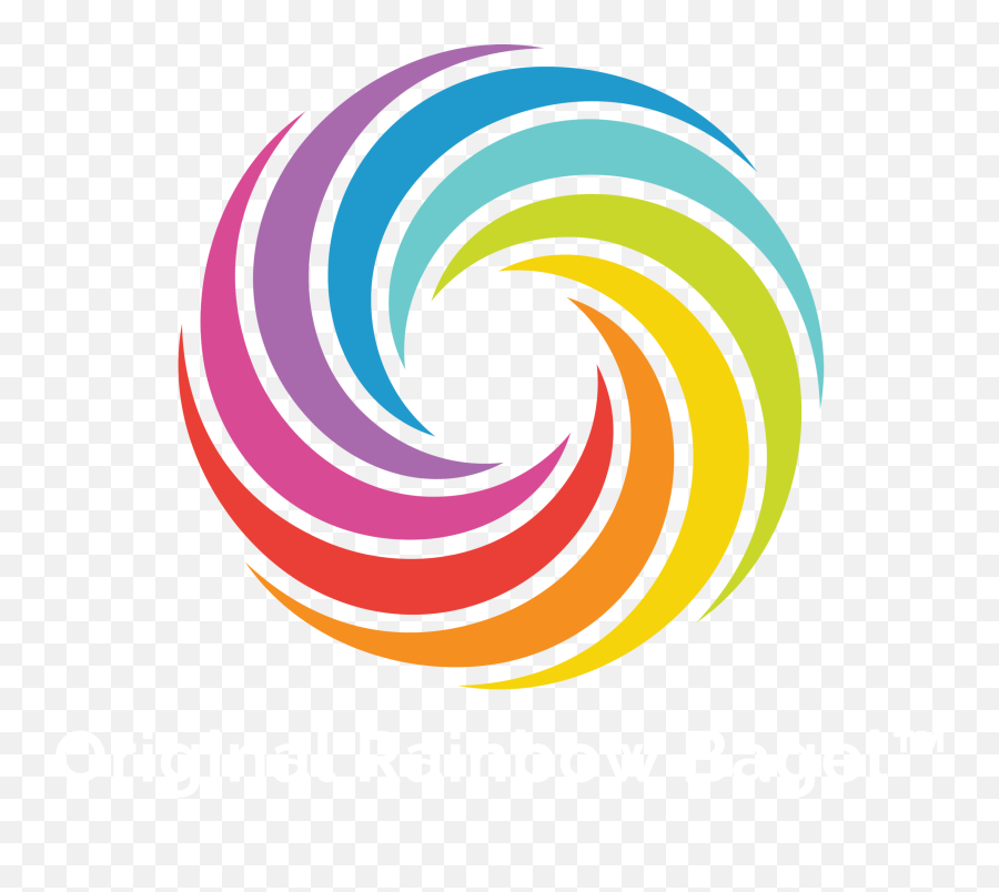 Original Rainbow Bagels Bagel Art Emoji,Rainbow Factory Logo