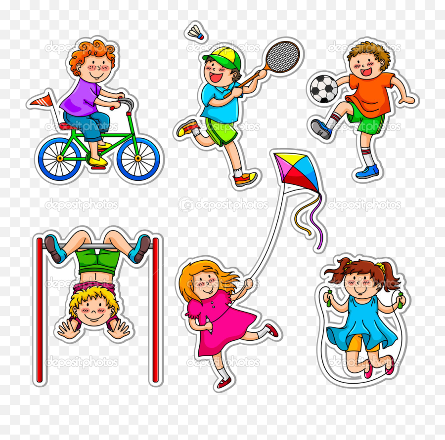 Sports Kids Clipart Depositphotos Emoji,Play Time Clipart