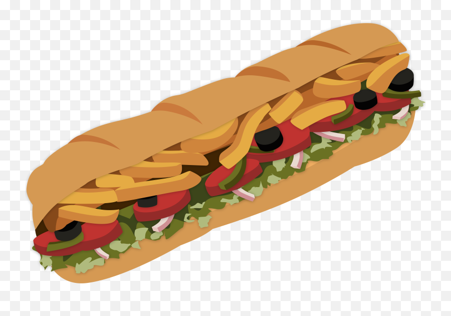 Sandwich Cartoon Clip Art - Subway Sandwich Transparent Cartoon Emoji,Sandwich Clipart