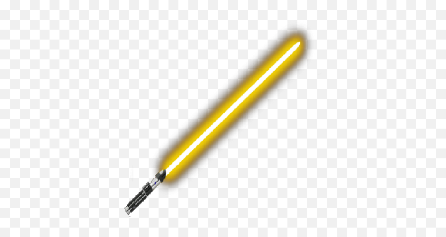 Yellow Lightsaber Png Picture - Yellow Lightsaber Png Emoji,Lightsaber Png