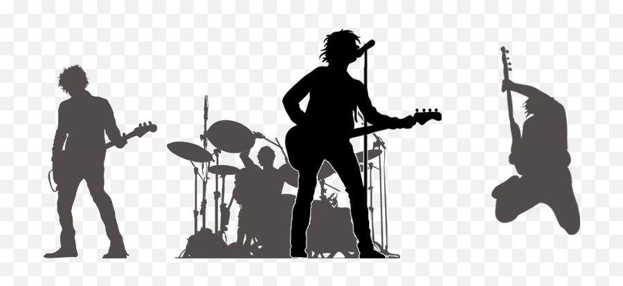 Download Rock Band Silhouette Png Download - Rock Star Transparent Rock Band Silhouette Emoji,Star Silhouette Png