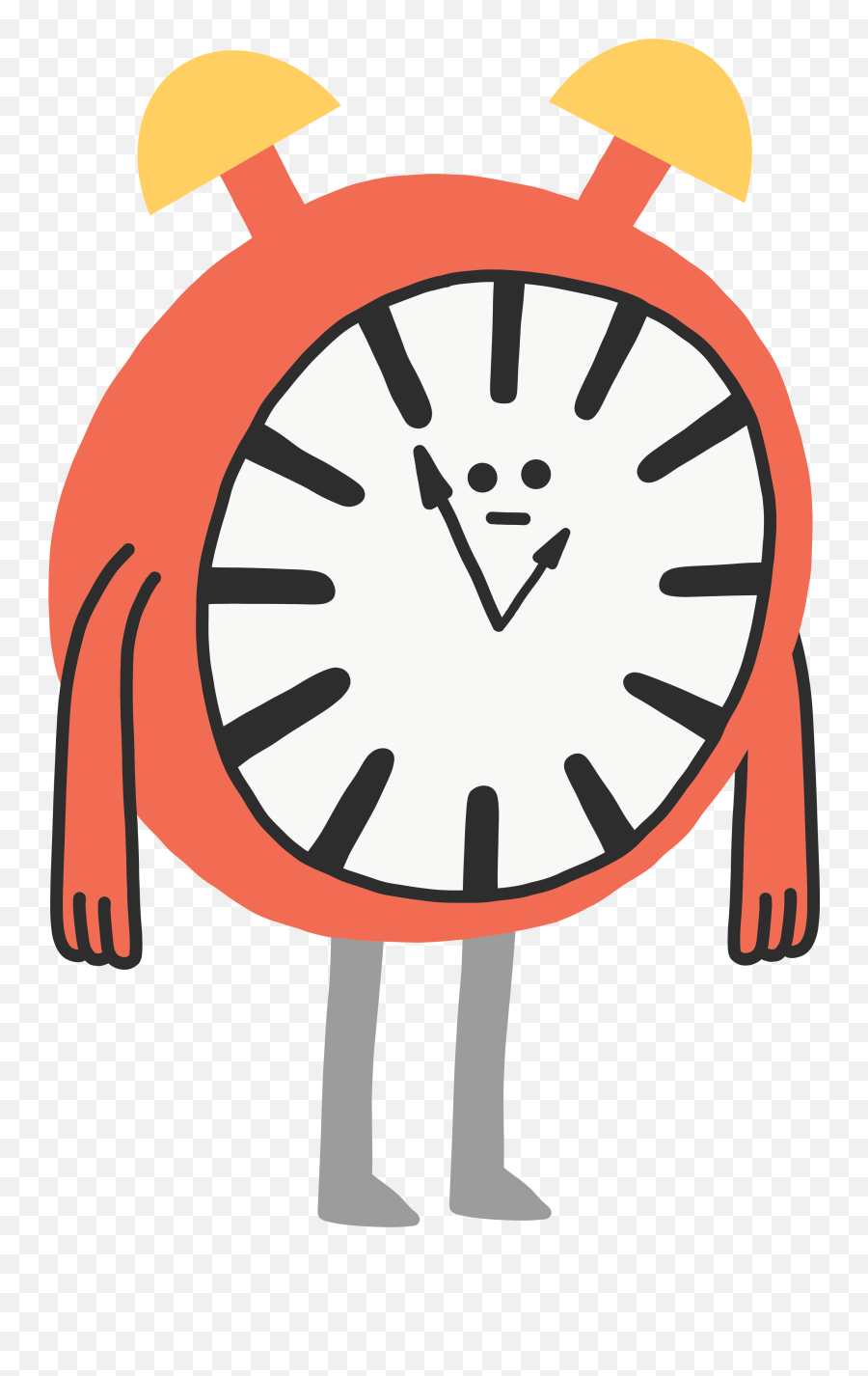 Cartoon Clock Clipart Transparent Cute - Cute Clock Gif Transparent Emoji,Clock Clipart