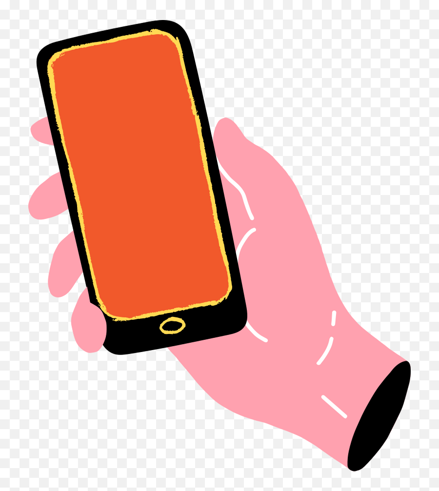Hand With Cell Phone Clipart Illustrations U0026 Images In Png Emoji,Cell Phone Vector Png