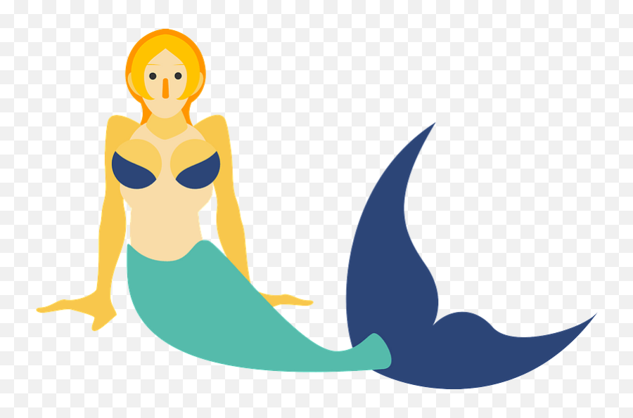 Mermaid Mythology Clipart - Mermaid Emoji,Mermaid Tail Clipart